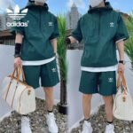 Adidas Hooded T-shirt and Shorts Set - Image 3