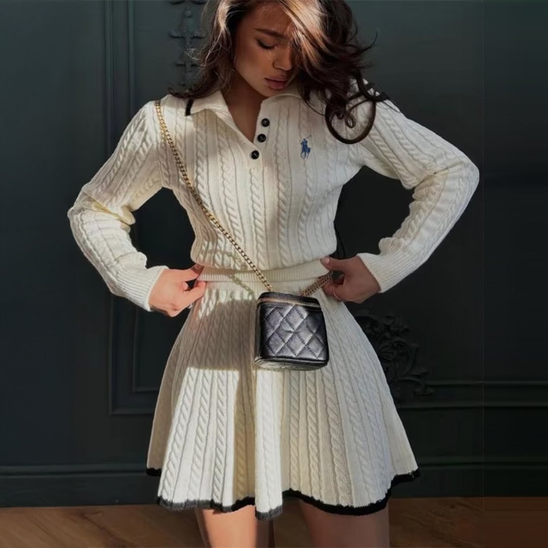 Image white Ralph Lauren Long Sleeve Polo Dress - Image 1
