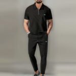 Lacoste Zipped Polo And Shorts Set - Image 2